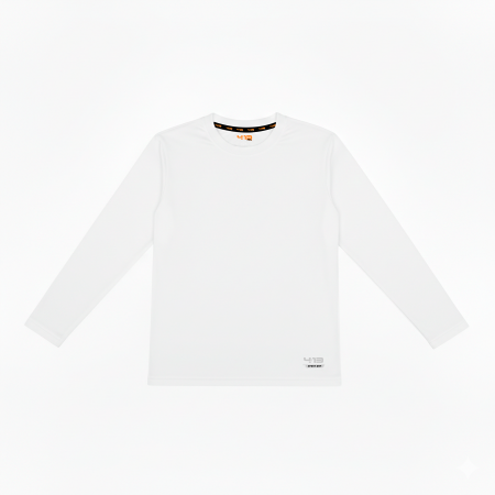 Playera cuello redondo manga larga niños