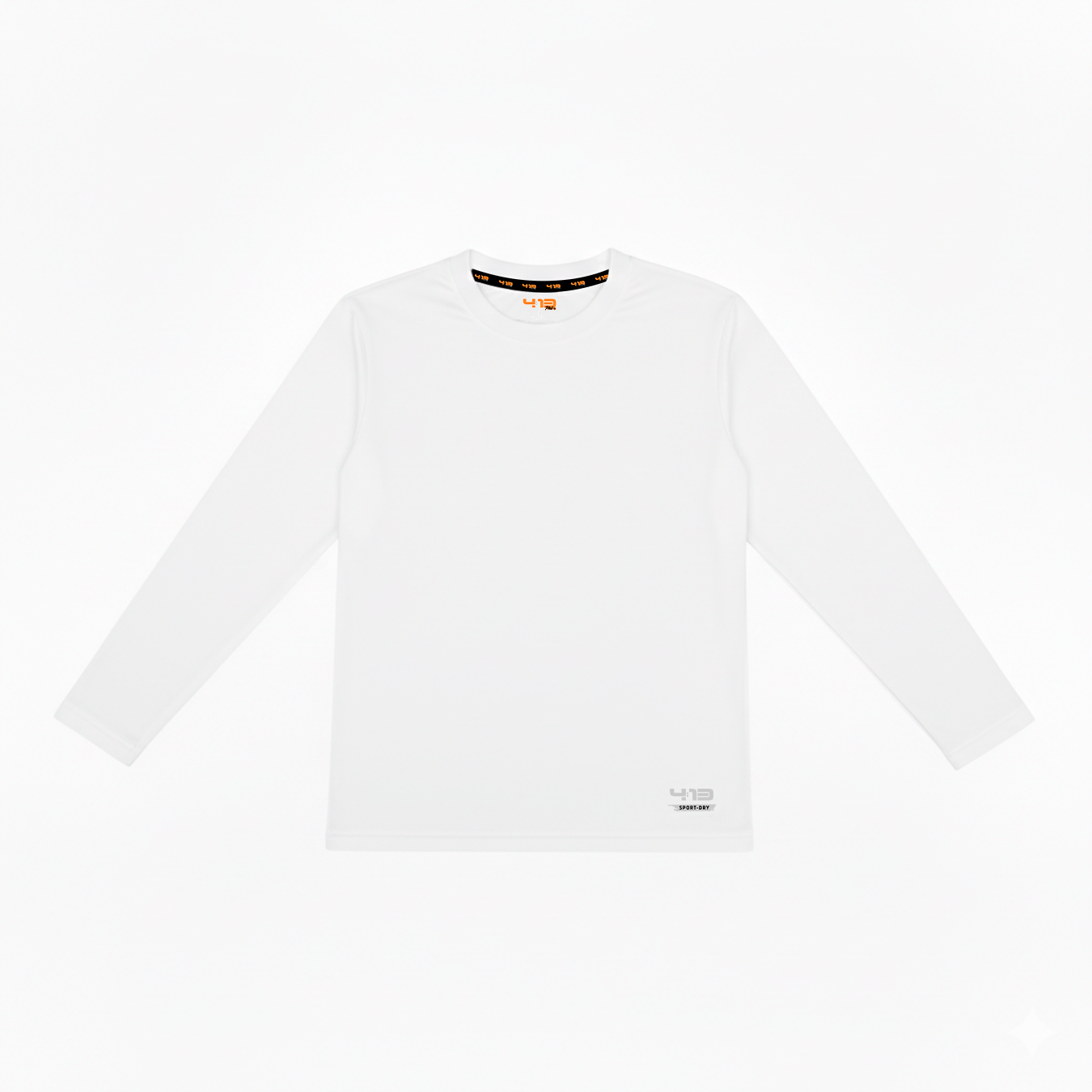 Playera cuello redondo manga larga niños