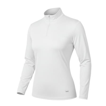Playera Cuello Alto con Cierre Manga Larga Dama